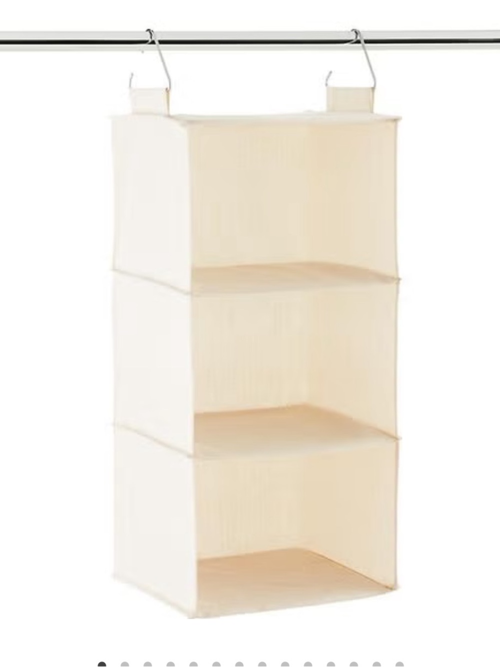 Set of Two Container Store Hanging Closet Organizers